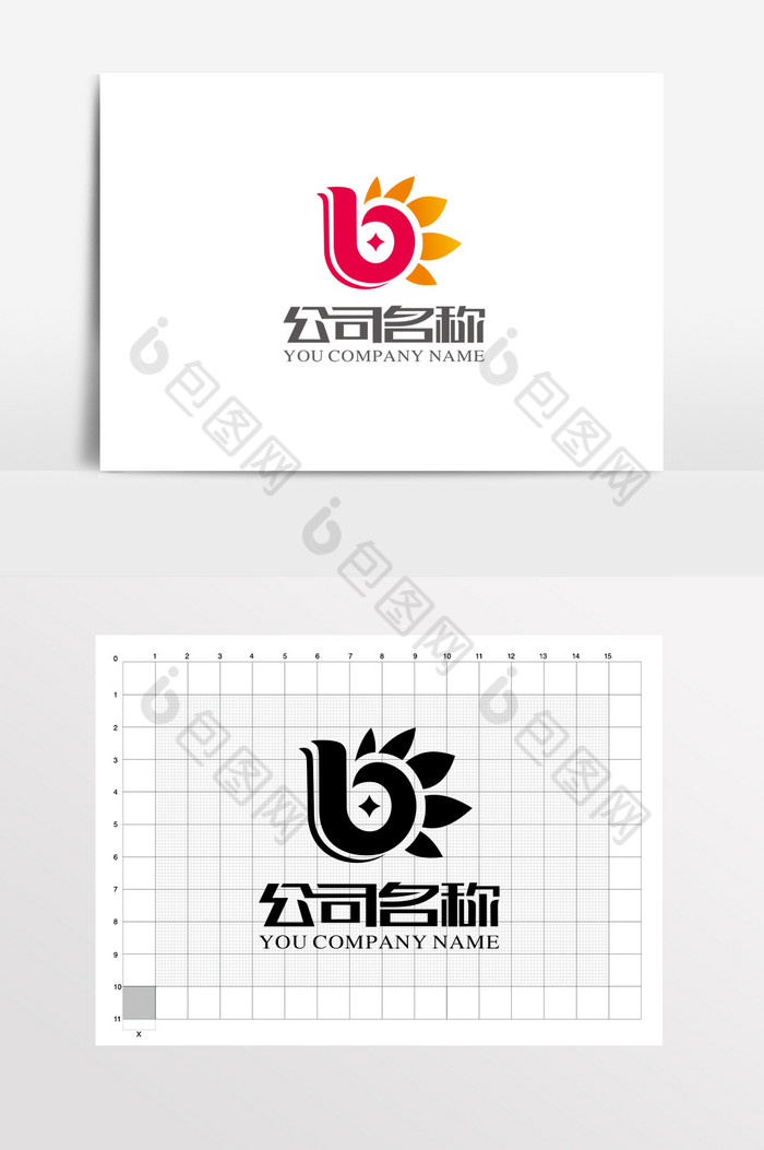 b字母金融理财教育LOGO图片图片