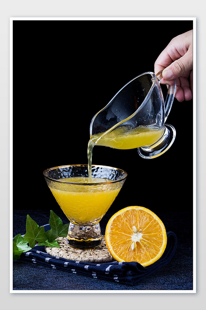 新鲜橙汁果汁摄影图片