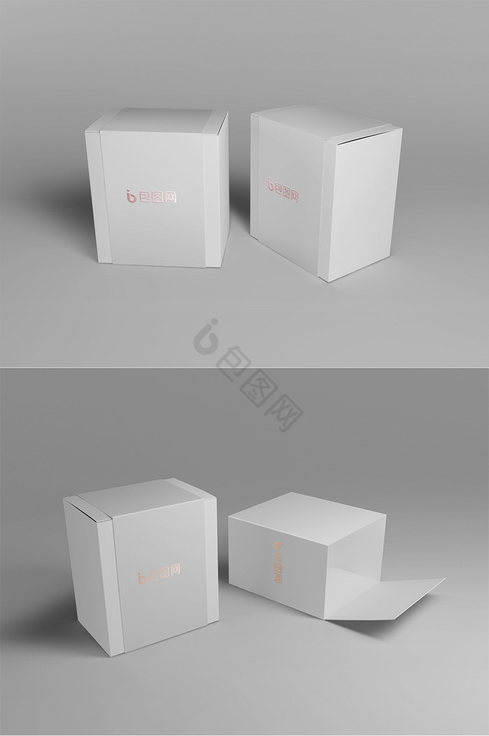 空白纸盒盒子图片