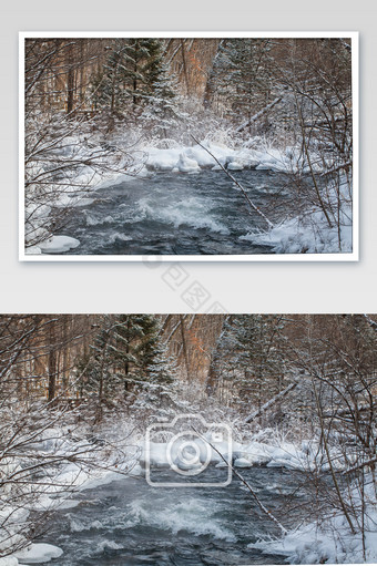 长白山魔界风光冬季摄影图片