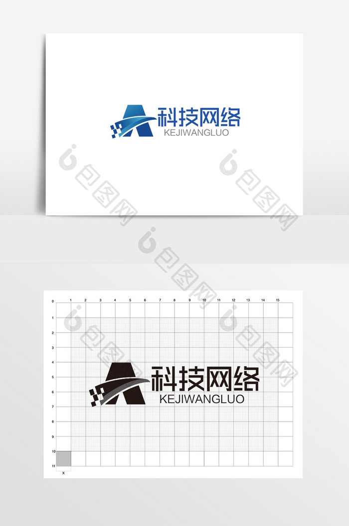 简约大气科技LOGO标志