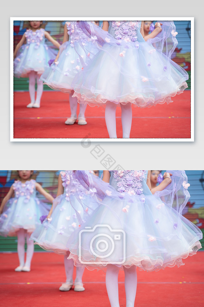 六一节儿童节舞裙节目公主摄影图图片
