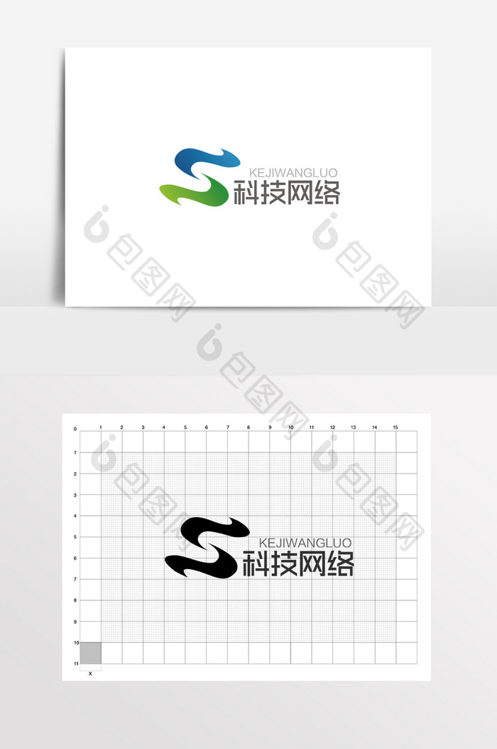 简约大气科技网络LOGO