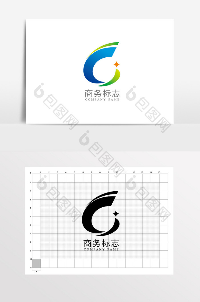 简约大气商务科技LOGO