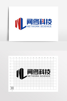 大气网络科技LOGO标志