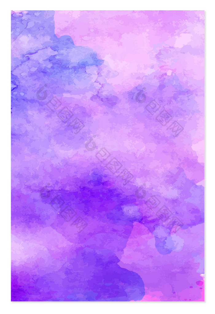 水彩纹理质感紫色背景