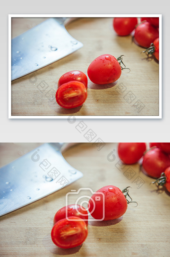 小番茄形态特写摄影图
