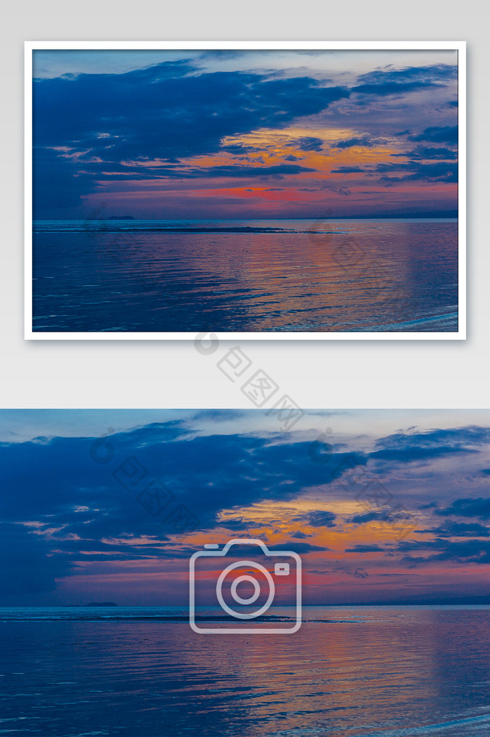 日落菲律宾海滩摄影图片