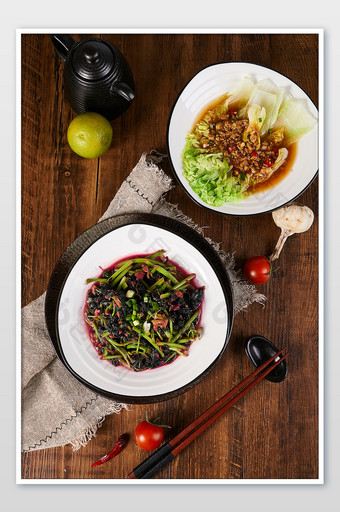 绿色红米苋蔬菜新鲜美食场景摄影图片