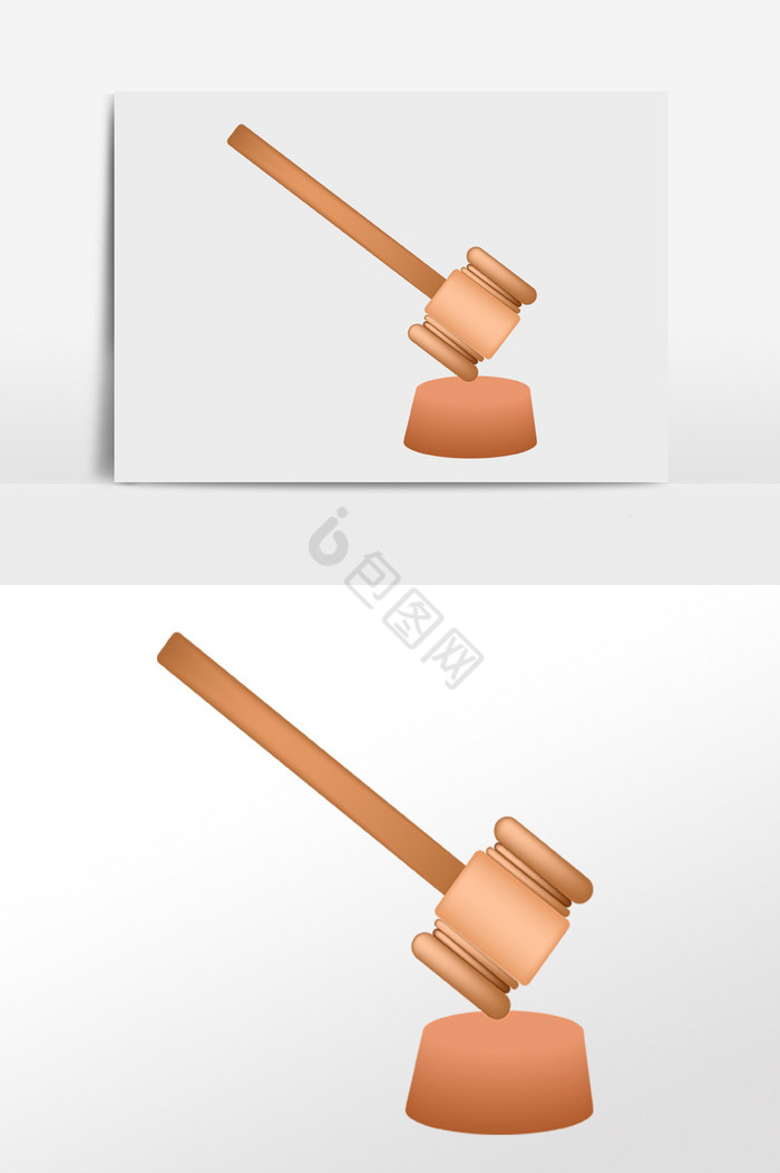 法律法槌法庭法律司法插画图片