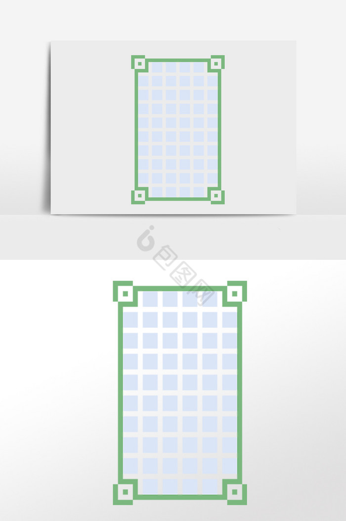 像素方格装饰边框插画图片