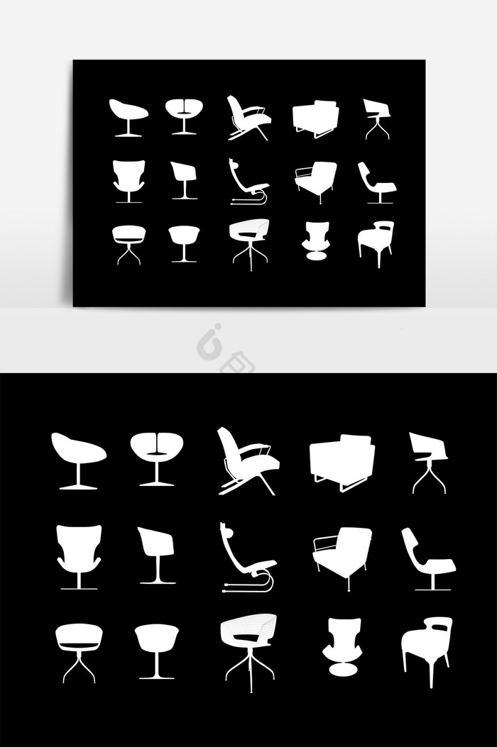 多种造型椅子图片