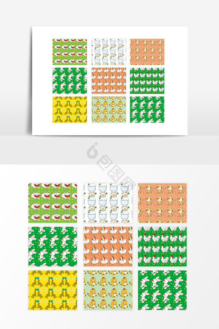 动物无缝拼接底纹图片