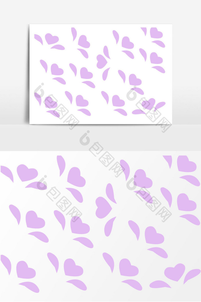 紫色花纹壁纸矢量元素