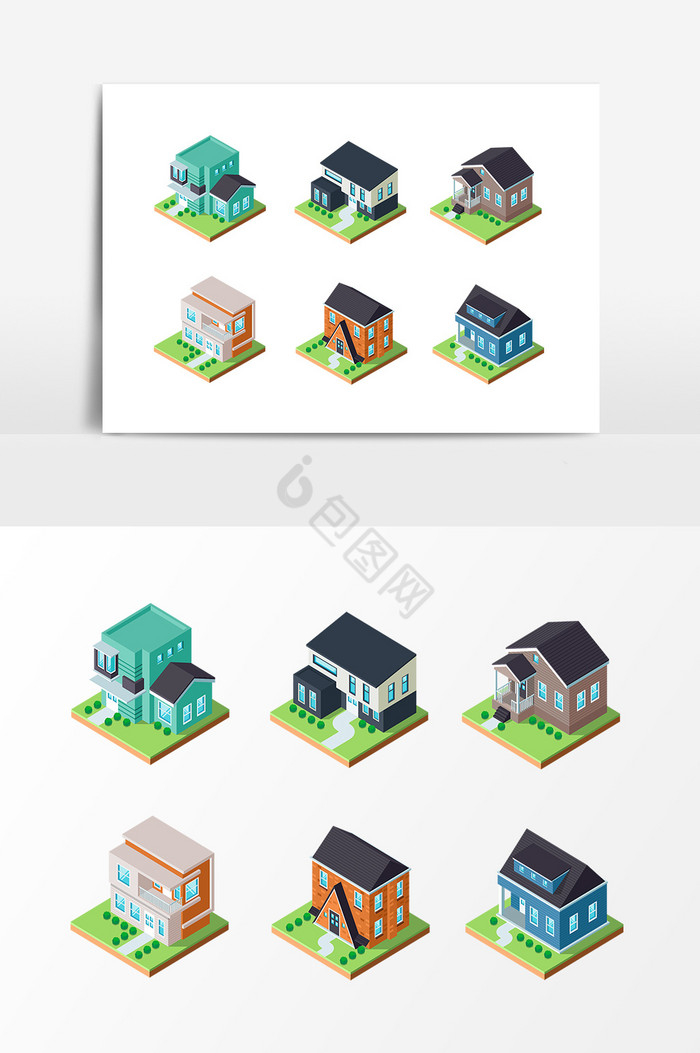 建筑房屋3D图片