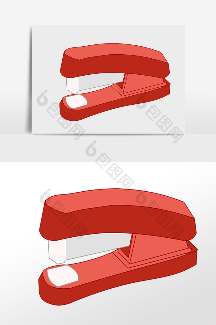 办公用品订书机插画图片图片