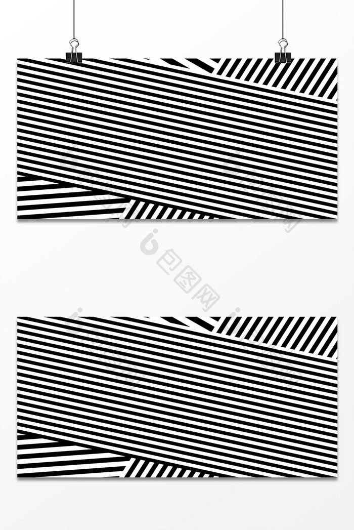 纹理质感曲线黑白相间错交背景