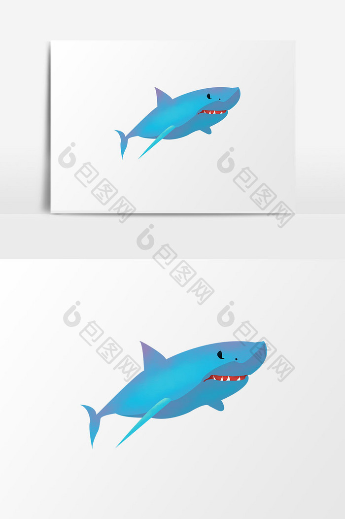 海洋生物鲨鱼天蓝世界海洋日