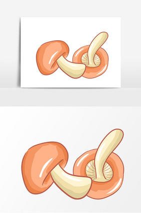 蘑菇手绘卡通元素