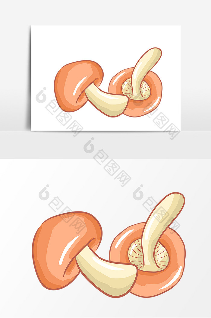 蘑菇手绘卡通元素