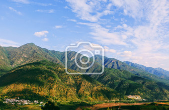 香格里拉哈巴雪山顶峰观景摄影图片