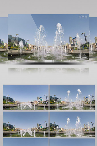 4k济南泉城广场音乐喷泉图片