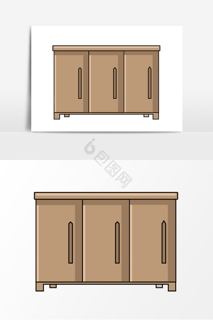 木质桌子柜子装饰图片