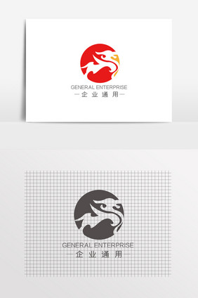 高端大气商务龙LOGO