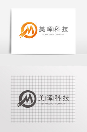 字母M商务科技LOGO