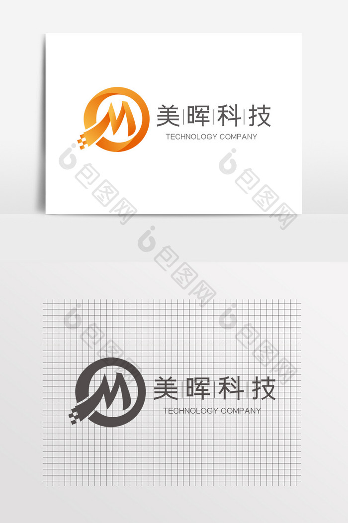 字母M商务科技LOGO