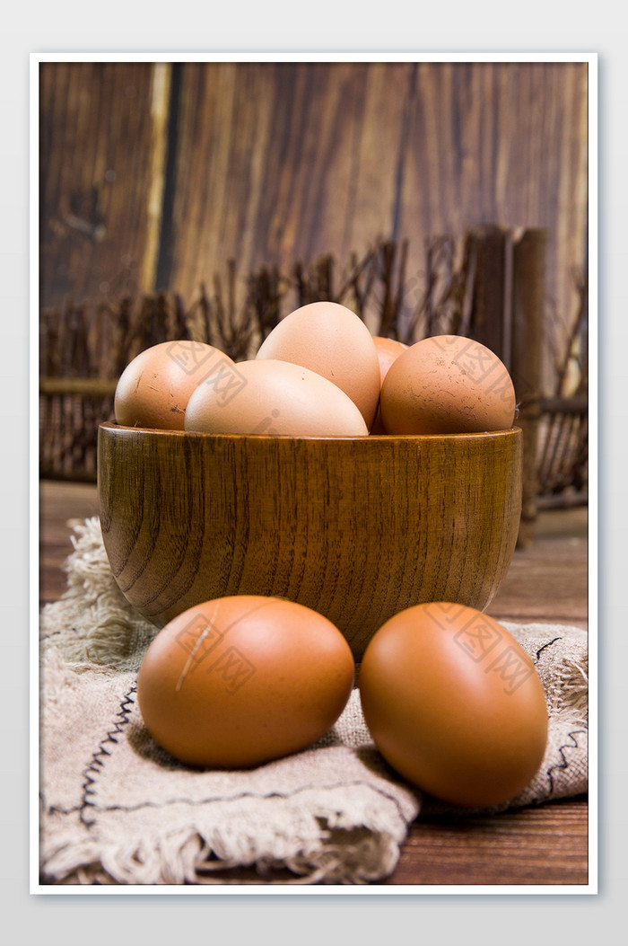 木碗里的农村笨鸡蛋图片图片