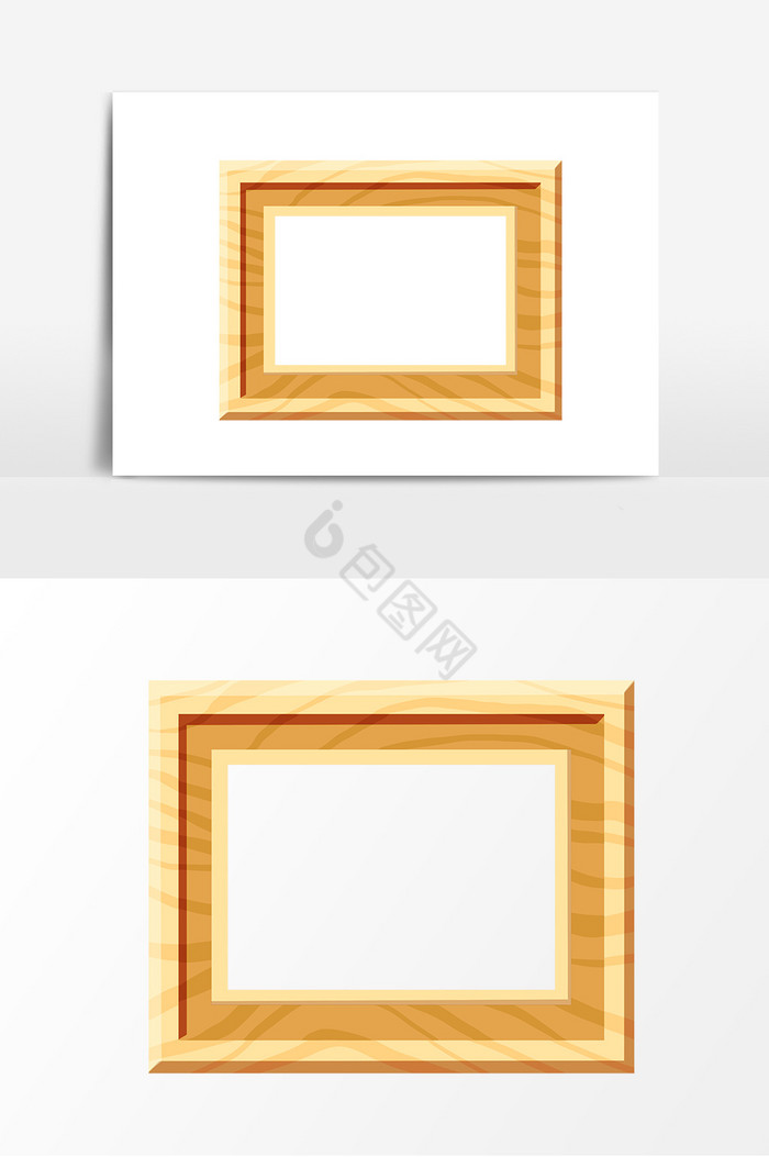 木头纹理相框图片