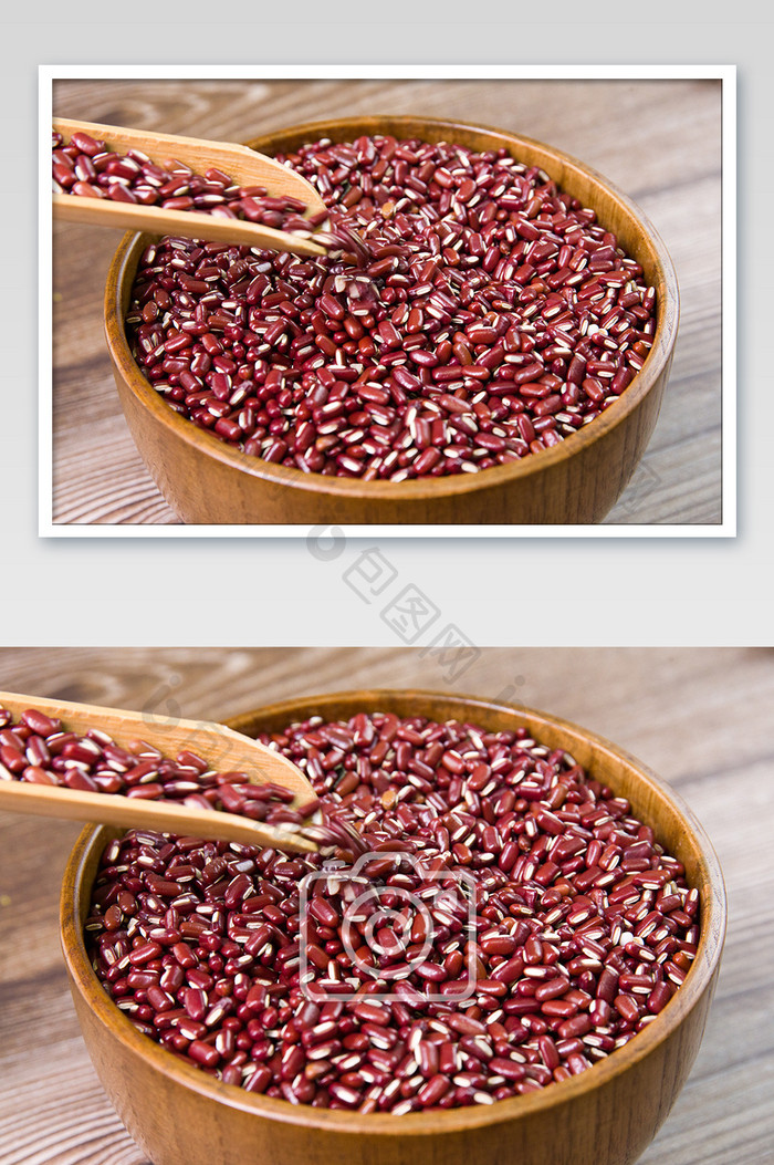 木碗里的红小豆赤豆五谷杂粮