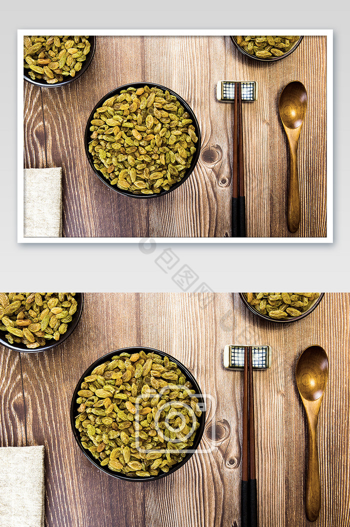 碗里的葡萄干摆盘绿色葡萄图片图片