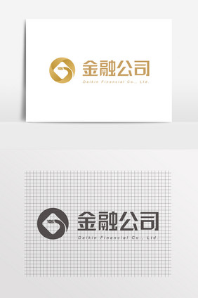 金融金色大气高端LOGO标志