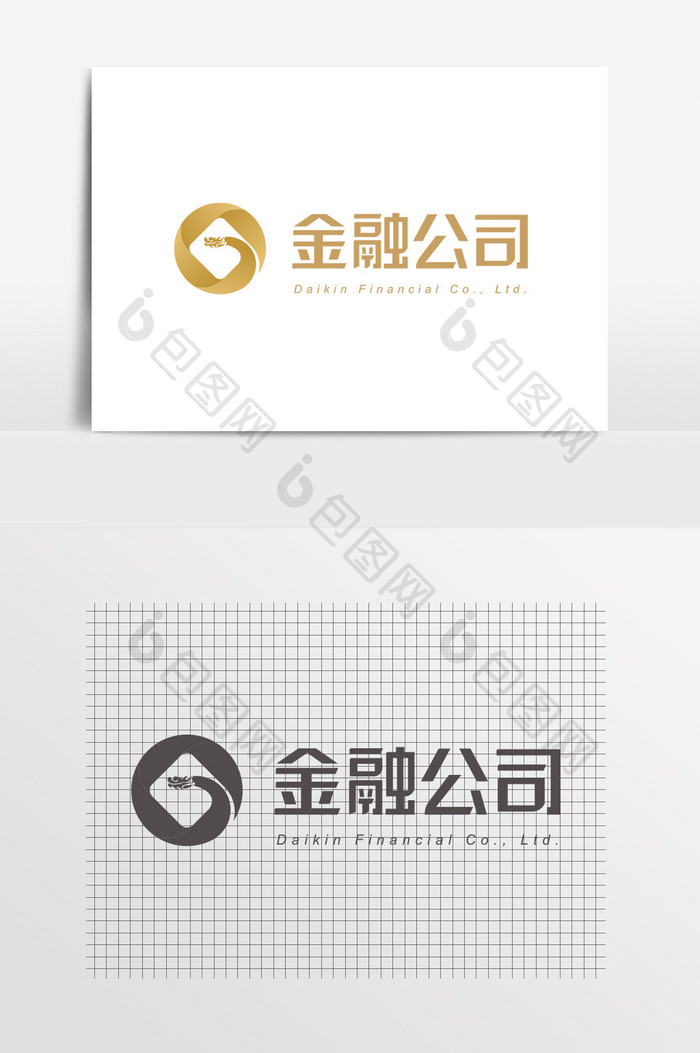 金融金色大气高端LOGO标志