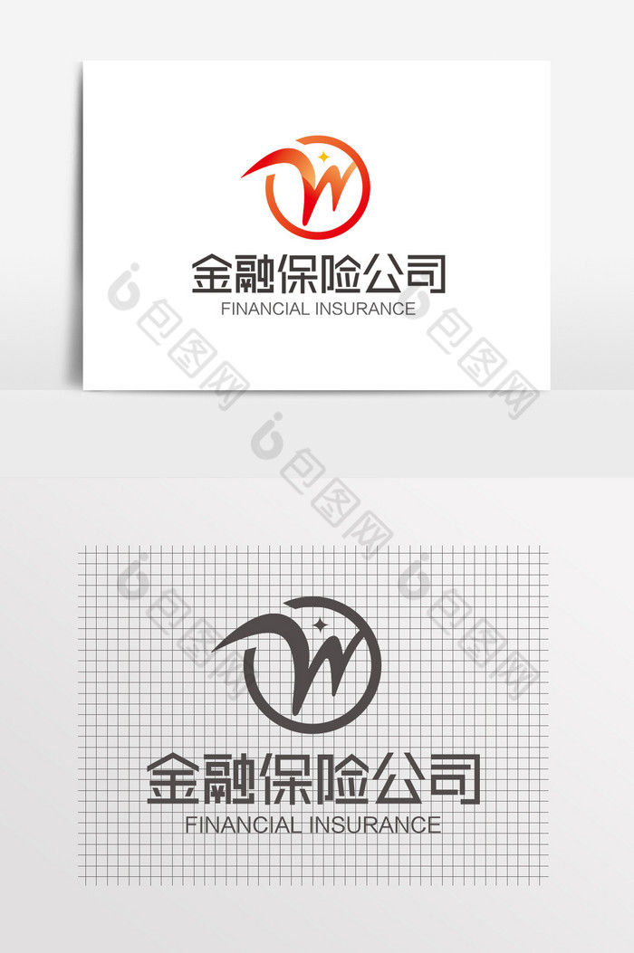 科技字母W标志LOGO图片图片