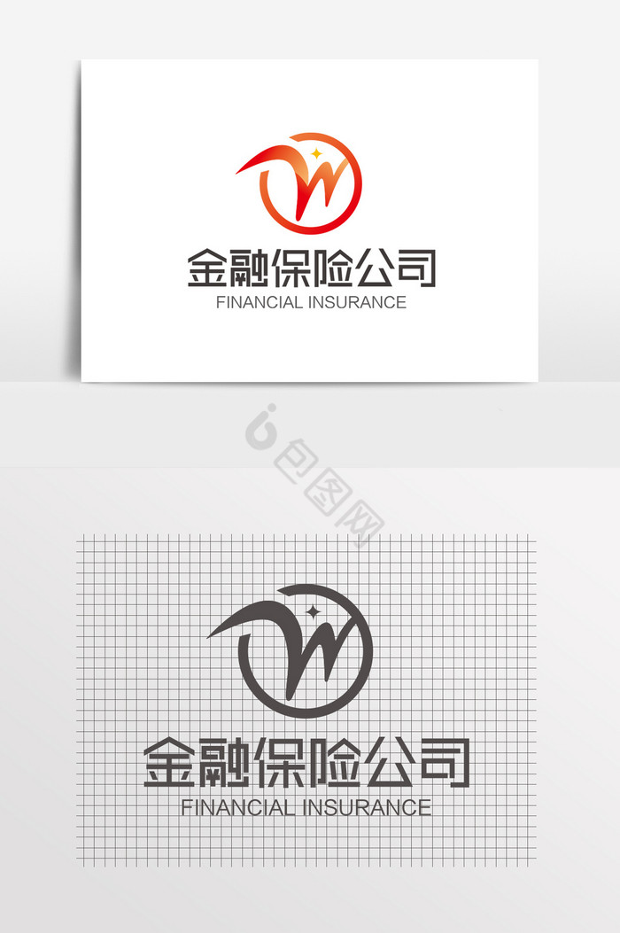 科技字母W标志LOGO图片