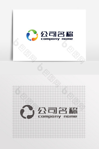 圆形环保彩色公司LOGO图片