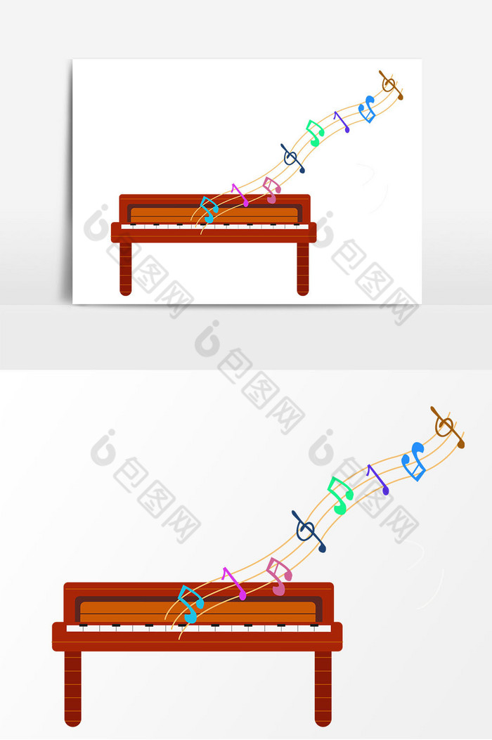 钢琴彩色音符图片图片