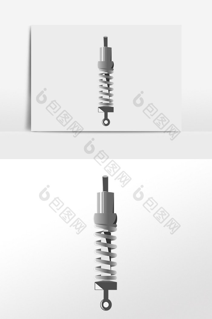 汽车零配件弹簧零件插画图片图片