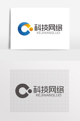 科技网络大气字母C保险公司LOGO