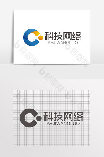 科技网络大气字母C保险公司LOGO图片