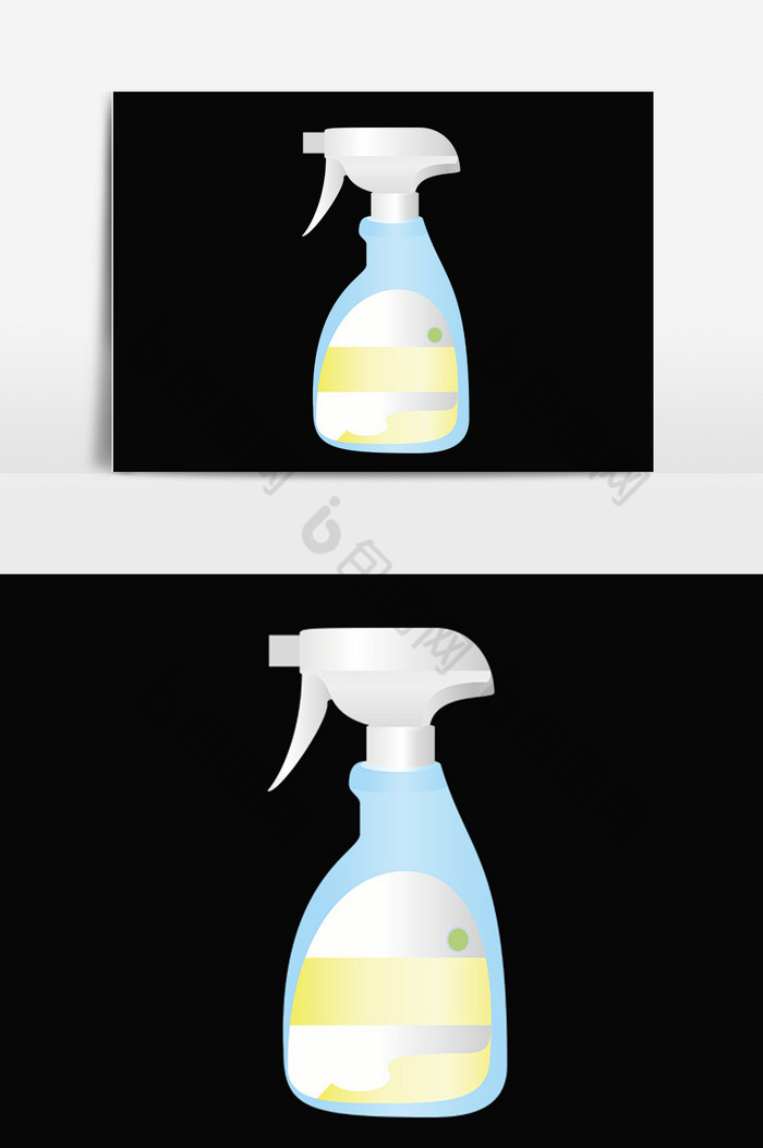 日常生活用品清洁剂插画图片图片