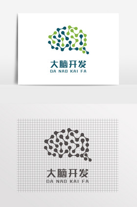 教育大脑早教logo标志图片