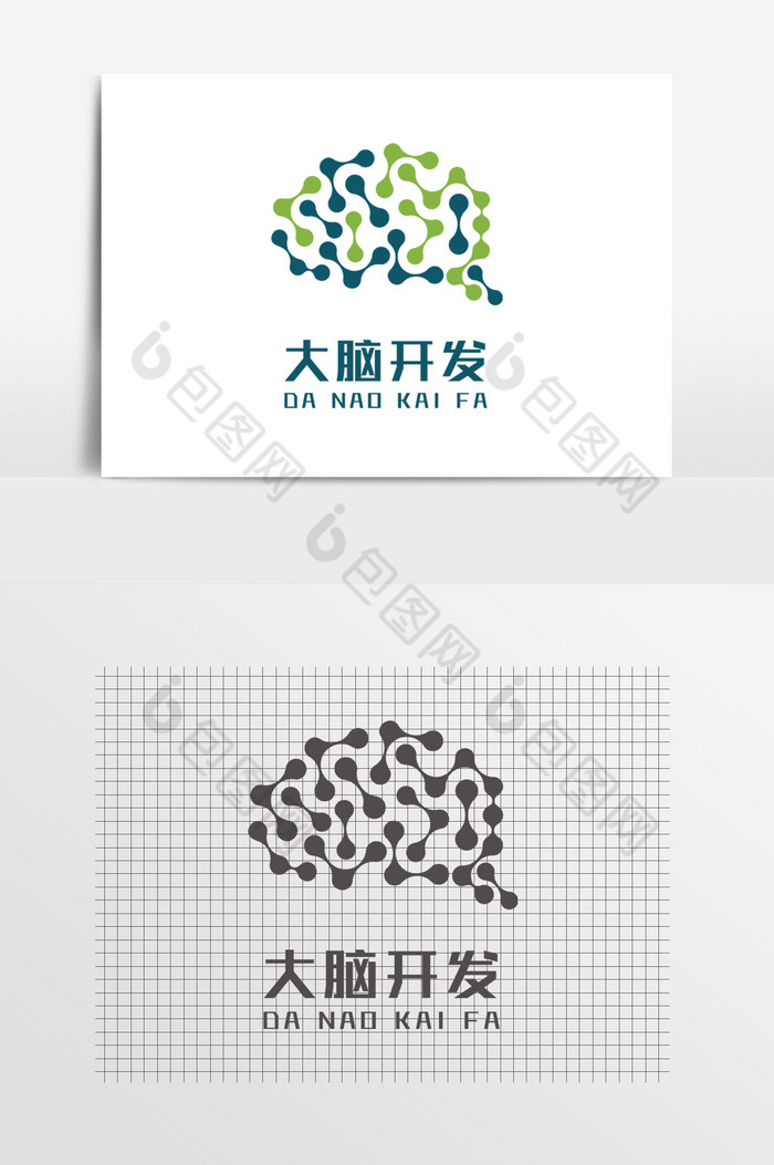 教育大脑早教LOGO标志图片图片