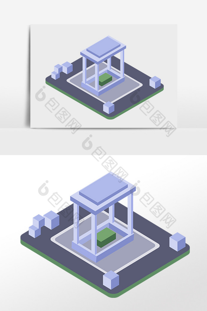 25D建筑建筑插画图片图片