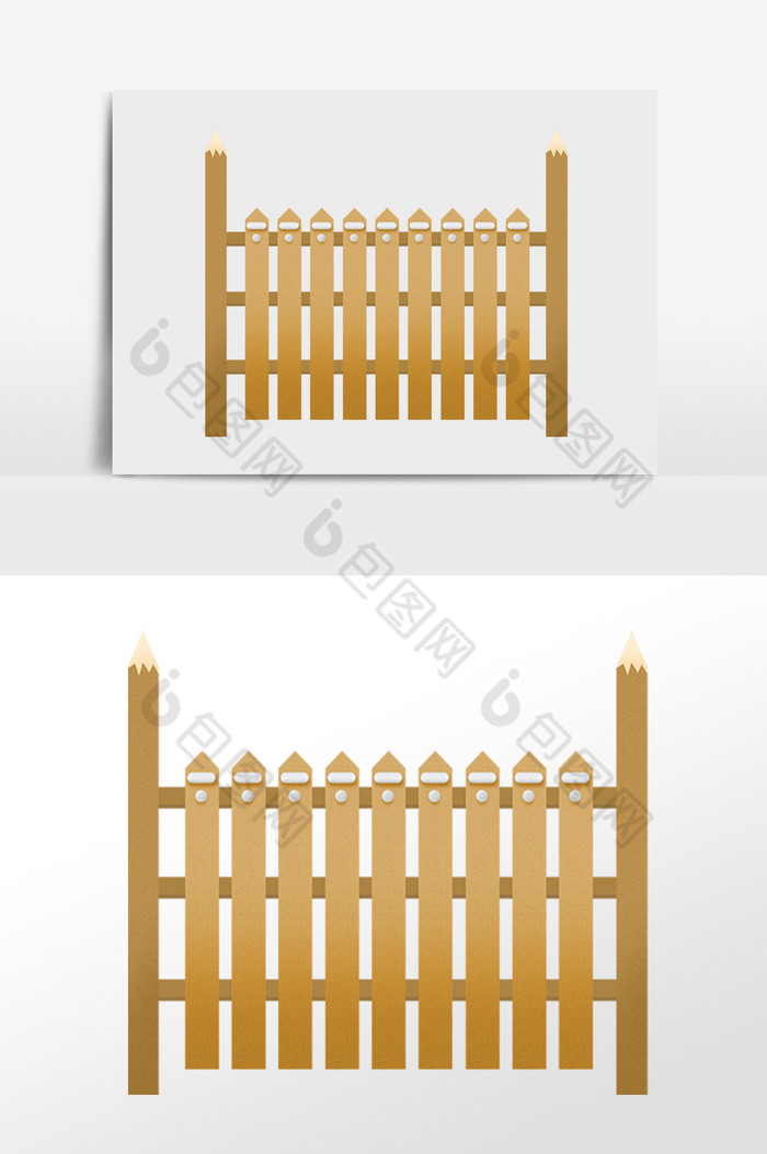 栏杆护栏木栏围栏插画图片图片