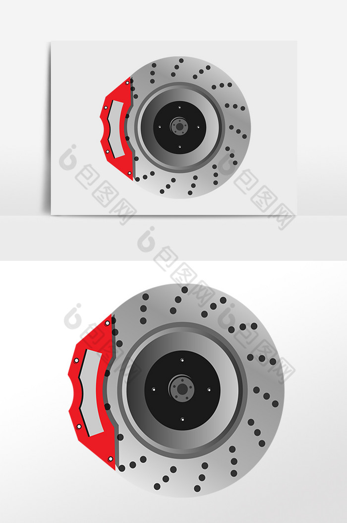 汽车零部件轮子配件插画图片图片