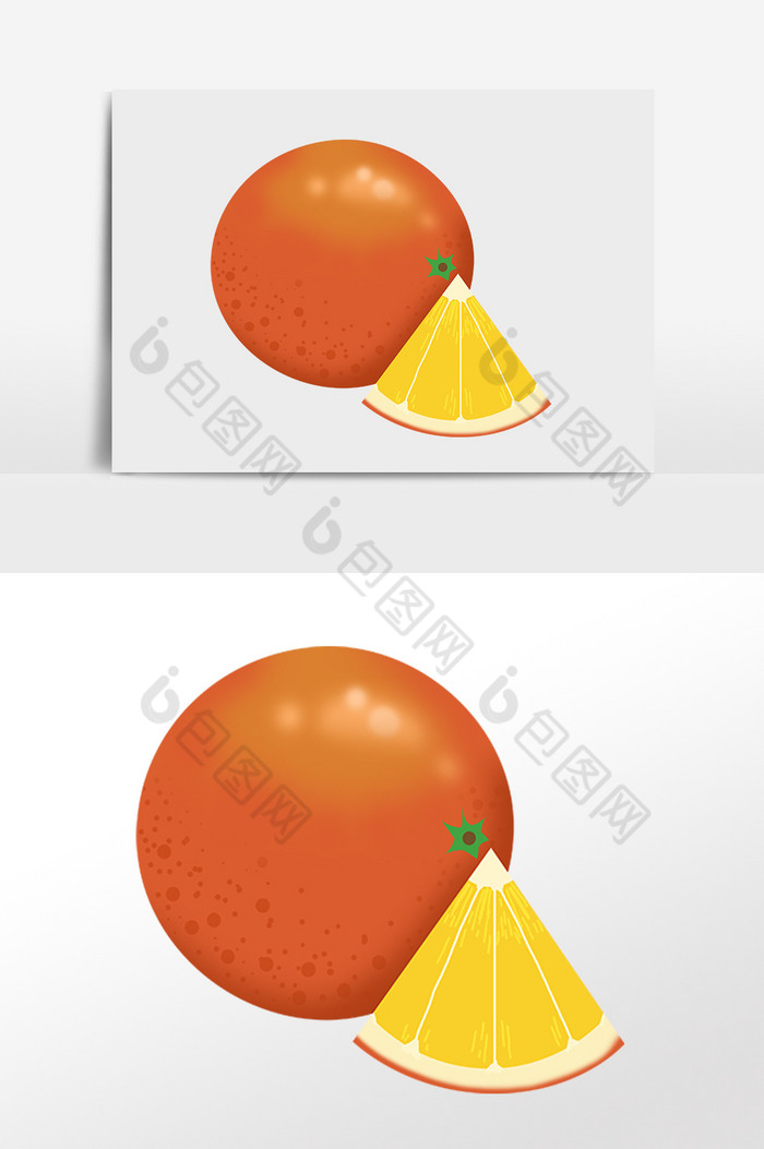 农作物新鲜水果橙子插画图片图片